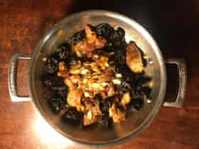 Zette Guinaudeau-Franc’s tagine uses simple spicing, prunes and orage-blossom water.