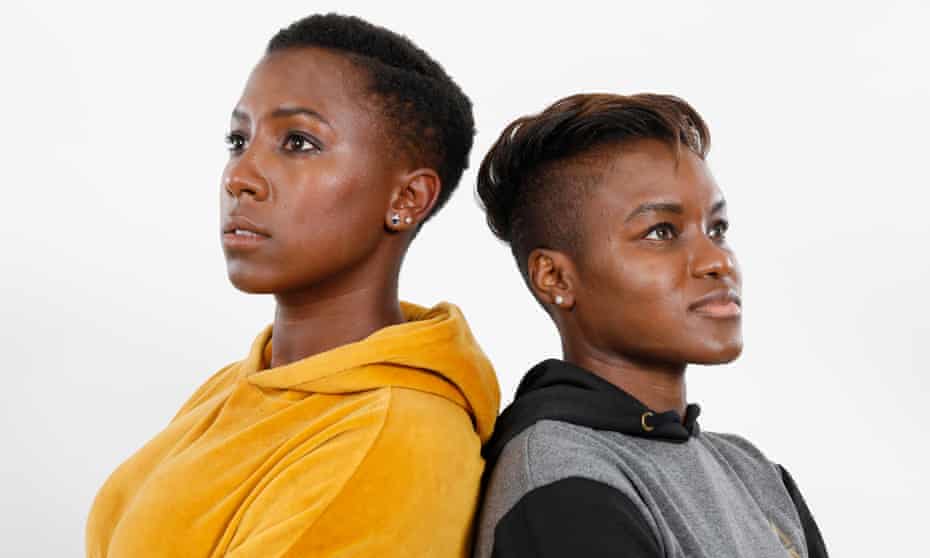 Jade Anouka, left, and Nicola Adams photographed this month by Katherine Anne Rose for the Observer New Review. Hair and makeup by Kylie McClelland.