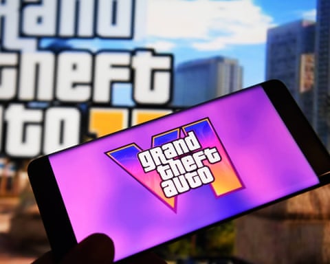 Grand Theft Auto VI logo displayed on screen following Rockstar Games' first official image release.