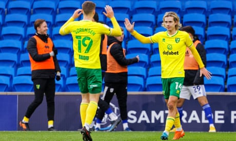 Todd Cantwell seals victory for leaders Norwich over 10-man Cardiff