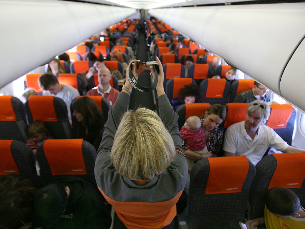 EasyJet Safety Demonstration. Photograph: Picture Contact/Alamy