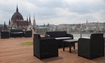 Roof lounge at Parliament Penthouse Boutique, Budapest