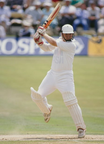 Hugh Morris in action for Glamorgan in a tour match against Australia at Sophia Gardens in 1989.