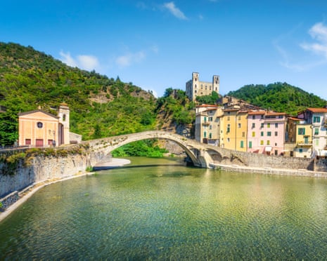 The Old Bridge in Dolceacqua, Riviera di Ponente.