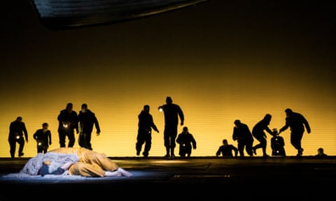 Rehearsals showing Peter Grimes by Benjamin Britten at Royal Opera House. Directed by Deborah Warner 