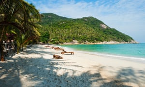The Had Rin beach in Koh Phangan, Thailand.