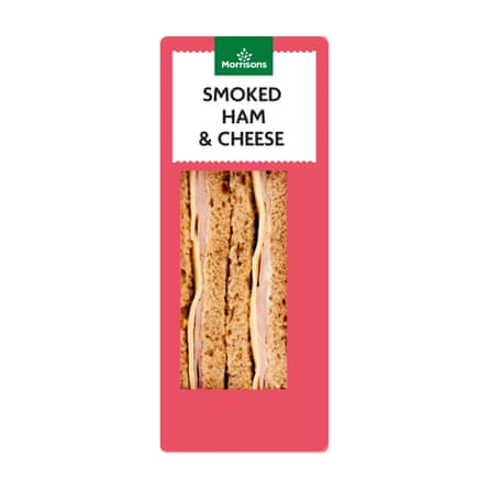 Morrisons ham & cheese sandwich