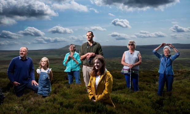 Kevin Cumming, the project leader with the Langholm Initiative, pictured with local residents backing the bid in 2020.