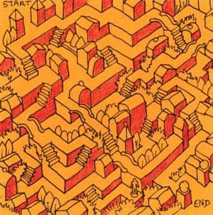 Mazes drawn by New York based artist Sean C Jackson.