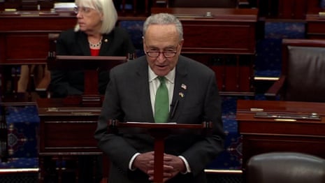 Chuck Schumer lauds Senate's 'greatest achievement in years' as foreign aid bill  passes – video