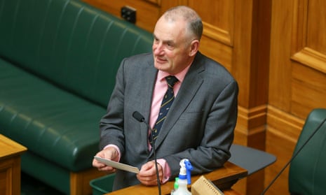 Speaker-elect Trevor Mallard makes a speech after being nominated during the commission opening of parliament