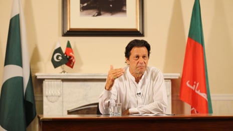 Imran Khan addresses vote rigging allegations in Pakistan election victory – video