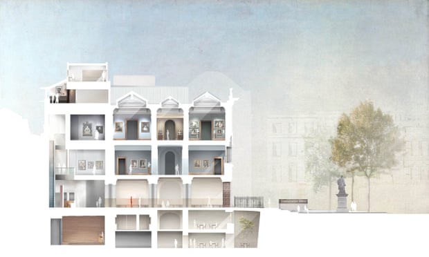 A proposed section of the redevelopment planned by Jamie Fobert Architects.