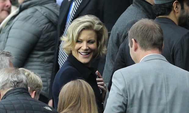 Amanda Staveley pictured in the stands during a Newcastle match against Liverpool.
