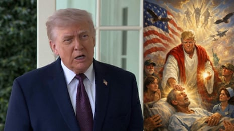 Donald Trump as a doctor in an AI-generated image