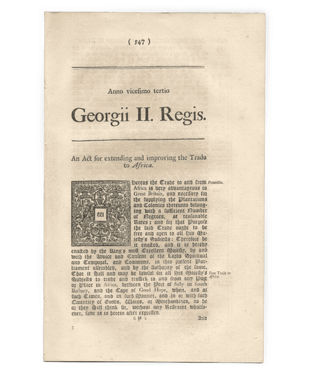 Document of the act of parliament