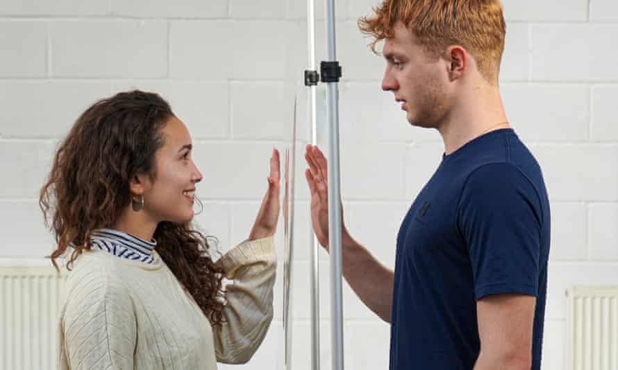Emily Redpath and Sam Tutty in rehearsals for Romeo and Juliet.Shakespeare in a pandemic: Romeo and Juliet without touching?, learn more from News Without Politics, arts, theatre, best news other than politics
