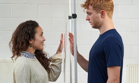 Emily Redpath and Sam Tutty in rehearsals for Romeo and Juliet.