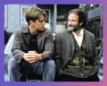 GGBK48 GOOD WILL HUNTING / Good Will Hunting USA 1997 / Gus van Sant Ein Professor des illustren Massachusetts Institute of Technologie (ROBIN WILLIAMS, r.) entdeckt ausgerechnet in dem jungen Hausmeister Will Hunting (MATT DAMON) ein mathematisches Genie. Doch Will zieht das Herumstreunen mit seinen proletarischen Kumpels einer akademischen Karriere vor. Damit sein Genie nicht ungenutzt in Bierbars verpufft, soll sich Will einer Thearpie unterziehen. Regie: Gus van Sant aka. Good Will Hunting