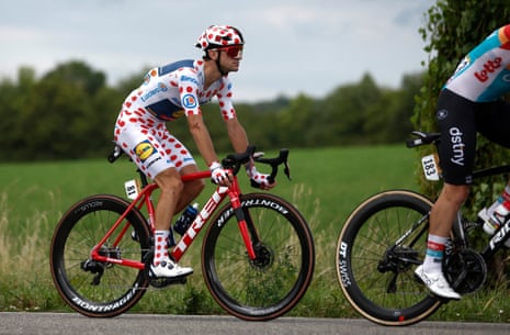 It’s fair to say that Giulio Ciccone has fully embraced life in the polka-dot livery of King of the Mountains but the Italian rider will have to work hard to keep it on his back, head, hands and feet for tomorrow’s trip to Paris.