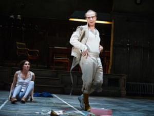 Jonathan Slinger (Hamlet) and Pippa Nixon (Ophelia) in a 2013 RSC production at the Royal Shakespeare theatre, Stratford-upon-Avon, directed by David Farr