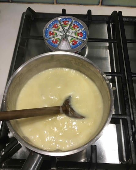 Makiko Itoh’s fondue makes use of La Vache Qui Rit.