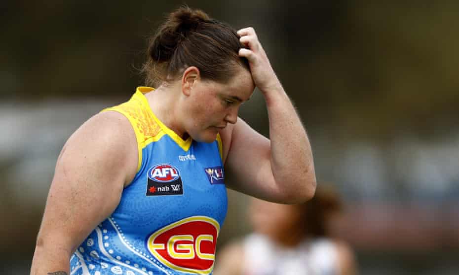Sarah Perkins was subjected to online abuse after the Suns were defeated by St Kilda on Sunday.