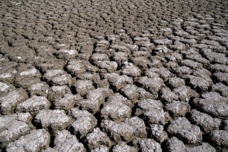 A dry lake bed