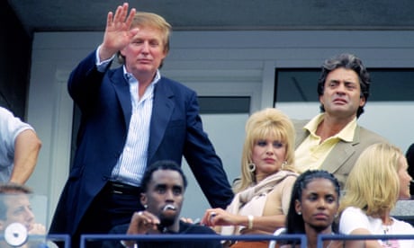Donald and Ivana Trump at the US Open in 1997