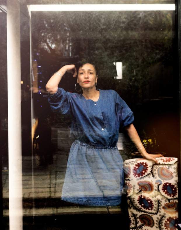Zadie Smith photographed in Willesden, northwest London, March 2022, the neighbourhood where she grew up.