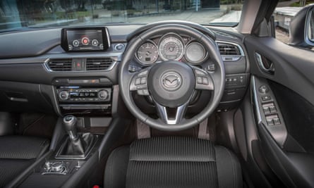the comfortable interior of the Mazda 6