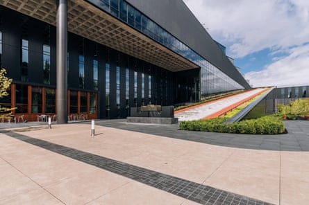 The 15.63% incline ramp outside the LeBron James Innovation Centre
