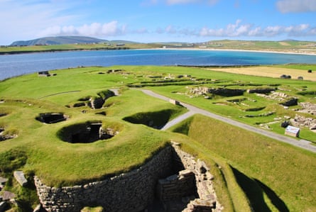 The ruins of Jarlshof include a complete Viking village.