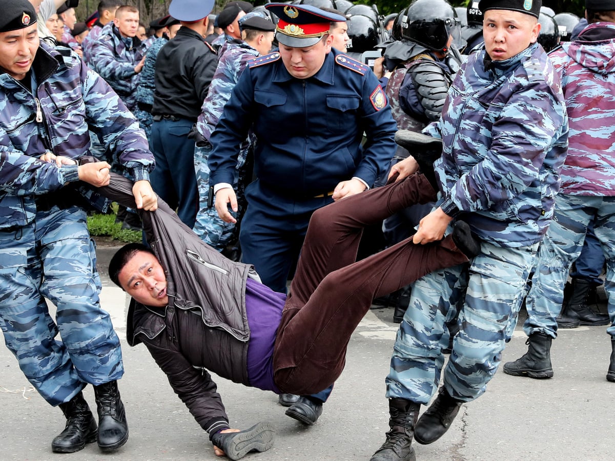 Nazarbayev Ally Wins Big In Kazakhstan Election After Hundreds Arrested Kazakhstan The Guardian