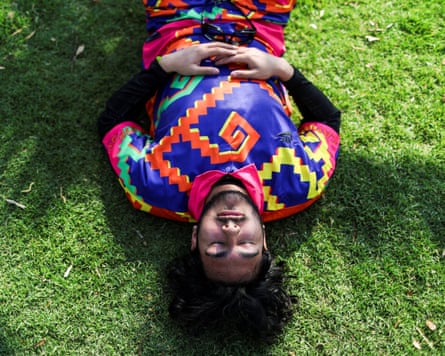 Emiliano Macedo rests connected nan grass