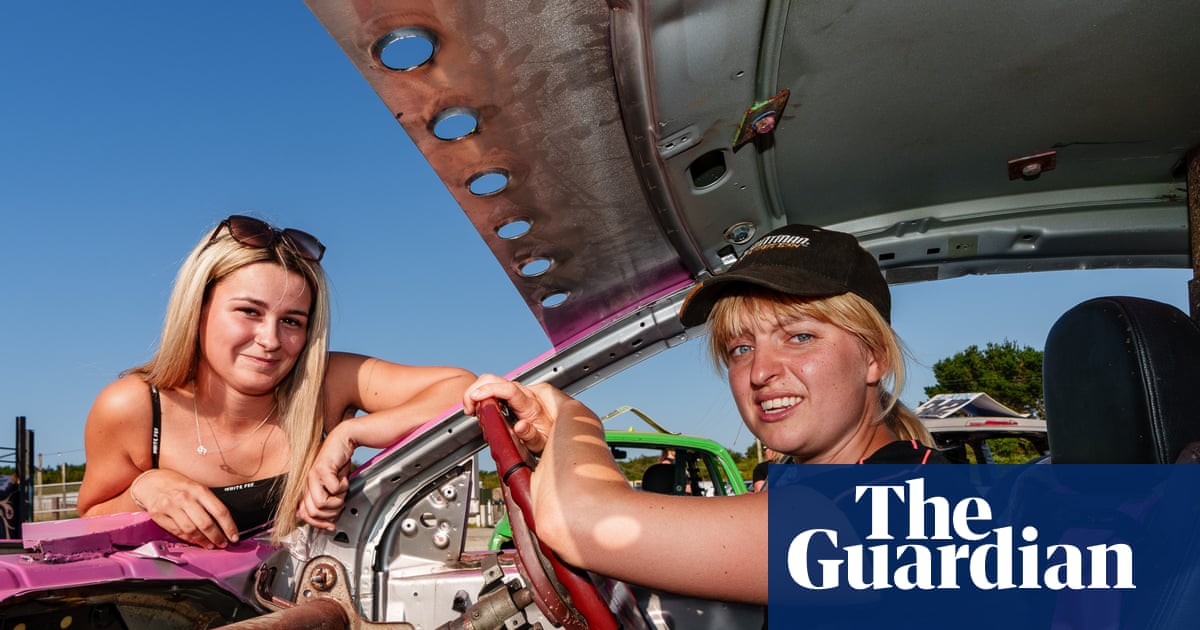 ‘The crowd are there for the crashes’: how a play performed on a racetrack became a smash with banger racers