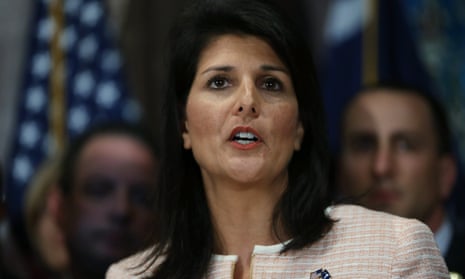 South Carolina governor Nikki Haley was a vocal supporter of removing the Confederate flag from the state house grounds after the Charleston shooting.