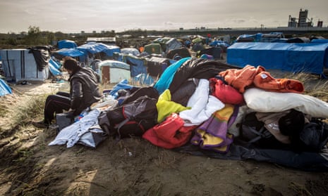 A view of ‘the jungle’ in Calais.
