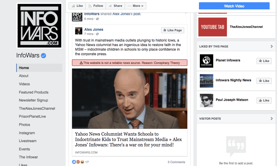Fake News Detector For Facebook Leads To Fake News Story About Who Made It Facebook The Guardian Fake News Detector For Facebook Leads To Fake News Story About Who Made It Facebook The Guardian