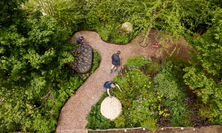 An aerial view of Horatio’s Garden