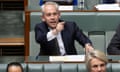 Immigration minister Andrew Giles during question time at Parliament House in Canberra on Monday.