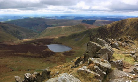 The view from the summit of Cadair Berwyn.