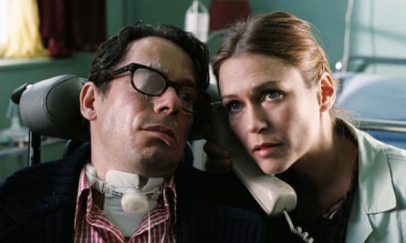Mathieu Amalric and Marie-Josée Croze in the 2007 film adaptation of Jean-Dominique Bauby’s memoir The Diving Bell and the Butterfly.
