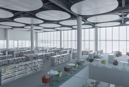The reading area of Taichung Public Library.