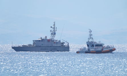 Two boats at sea