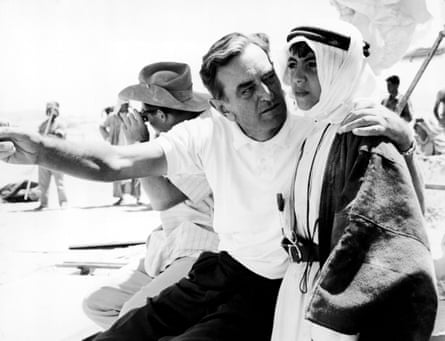 David Lean on the set of Lawrence of Arabia