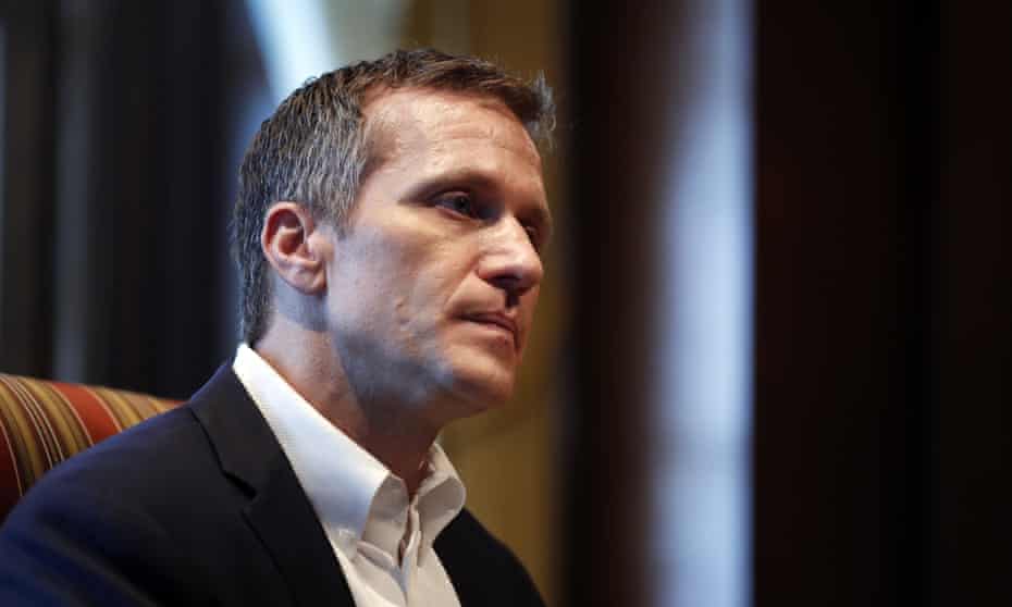Eric Greitens during an interview in his office at the Missouri Capitol on 20 January.