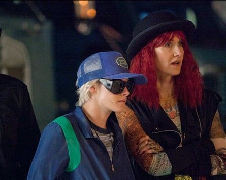 Concealed identities … Kristen Stewart with Laura Dern in Kelly’s film JT LeRoy.