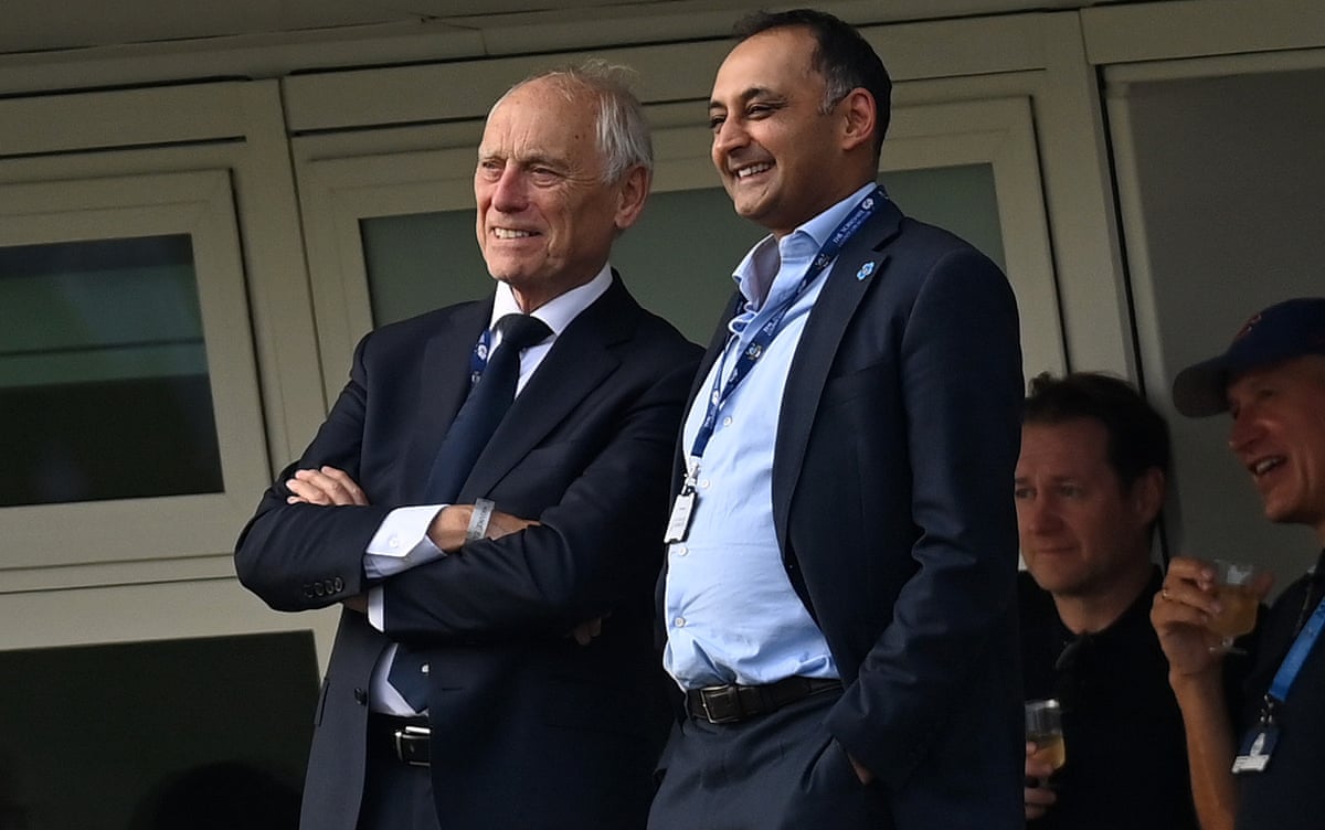 Yorkshire chairman Colin Graves and chief executive Sanjay Patel.