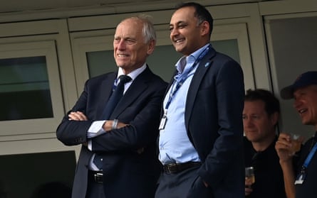 Yorkshire’s chair, Colin Graves, and chief executive, Sanjay Patel.